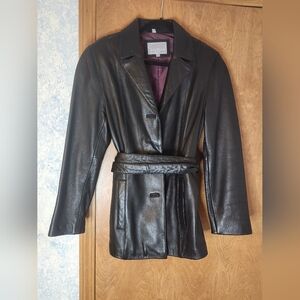 Black Leather Women's Jacket